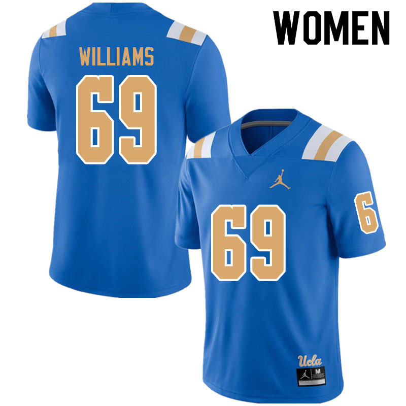 Jordan Brand Women #69 Justin Williams UCLA Bruins College Football Jerseys Sale-Blue - Click Image to Close